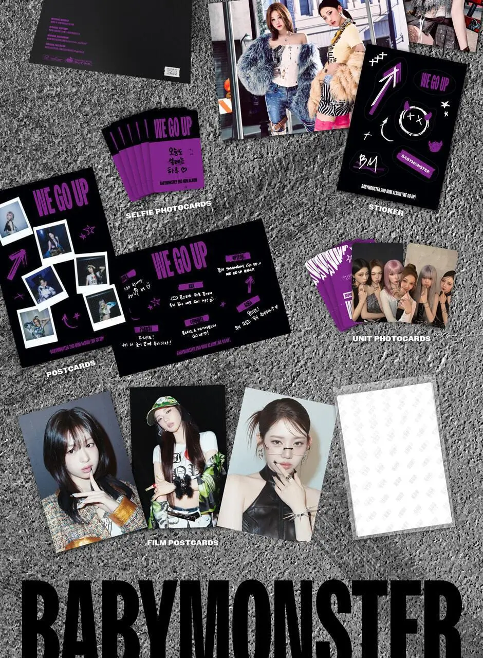 BABYMONSTER 2nd MINI ALBUM [WE GO UP] POSTCARD Ver. 상세페이지 2